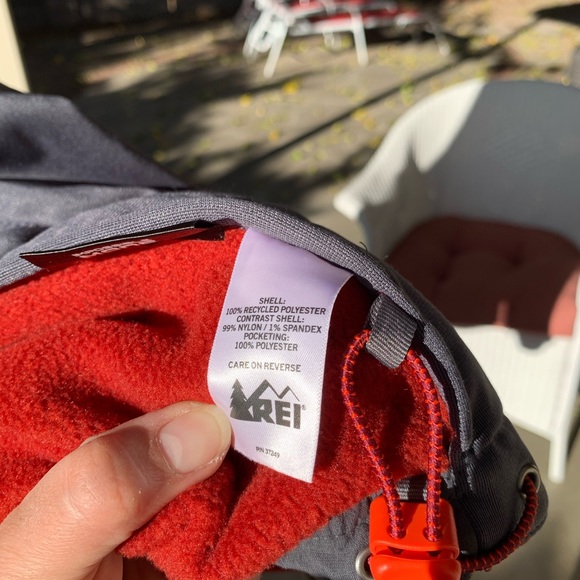 NWOT REI Fleece Jacket Red/Grey XXL - Picture 8 of 13